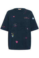Culture Pando Gith T-shirt - Dress Blues