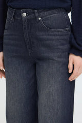 Pulz Dinna Jeans Wide Leg - Dark Blue