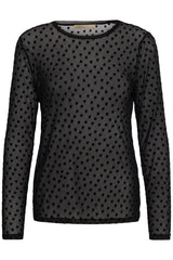 Culture Laya Mesh Blouse - Black