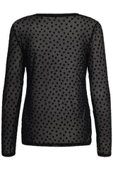 Culture Laya Mesh Blouse - Black