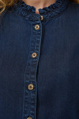 Culture Ilsa Shirt - Dark Blue Wash