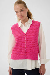 Culture Amera Julietta Waistcoat - Pink/Red
