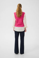 Culture Amera Julietta Waistcoat - Pink/Red
