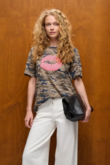 Culture Petra Gith T-shirt - Green Camouflag