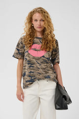 Culture Petra Gith T-shirt - Green Camouflag