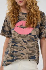 Culture Petra Gith T-shirt - Green Camouflag