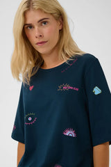Culture Pando Gith T-shirt - Dress Blues