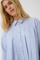 Culture Manga Shirt - Blue/White Stripe