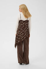Culture Dotty Berna Strap Top - Brown/Whitecap