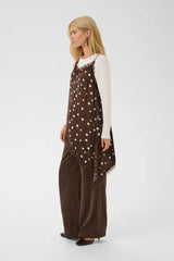 Culture Dotty Berna Strap Top - Brown/Whitecap