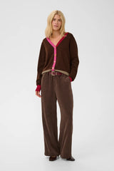 Culture Clare Annemarie Cardigan - Coffee Bean Mel