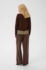 Culture Clare Annemarie Cardigan - Coffee Bean Mel