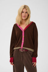 Culture Clare Annemarie Cardigan - Coffee Bean Mel