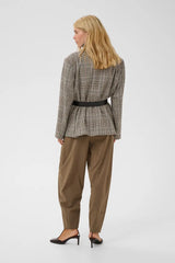 Culture Birsen Blazer - Black Check
