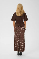 Culture Ajda Antoinett SS Blouse - Coffee Bean