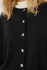 Culture Annemarie Frill Cardigan - Black