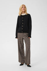 Culture Annemarie Frill Cardigan - Black