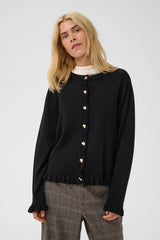 Culture Annemarie Frill Cardigan - Black