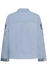 Culture Breezy Shirt - Forever Blue/Whi