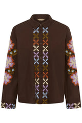 Culture Breezy Shirt - Coffee Bean/viol