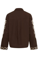 Culture Breezy Shirt - Coffee Bean/Whi