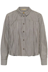 Culture Manga Shirt - Brown/White Stripe