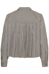 Culture Manga Shirt - Brown/White Stripe