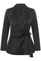 Culture Erin Wrap Blazer - Black