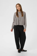 Culture Manga Shirt - Brown/White Stripe