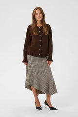 Culture Annemarie Frill Cardigan - Coffee Bean Mel