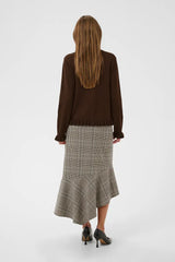Culture Annemarie Frill Cardigan - Coffee Bean Mel