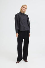 Pulz Leonora HW Loose Leg - Black Beauty