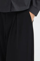 Pulz Leonora HW Loose Leg - Black Beauty