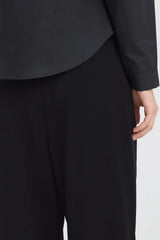 Pulz Leonora HW Loose Leg - Black Beauty