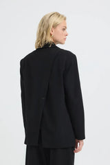 Pulz Leonora Oversize Blazer - Black