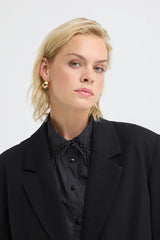 Pulz Leonora Oversize Blazer - Black