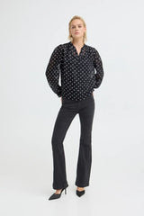 Pulz Finja Blouse - Black Beauty