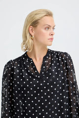 Pulz Finja Blouse - Black Beauty