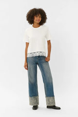 Culture Zetta Vena T-shirt - Spring Gardenia