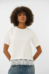 Culture Zetta Vena T-shirt - Spring Gardenia