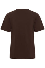 Culture Bree Gith Sequin T-shirt - Coffee Bean