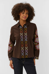 Culture Breezy Shirt - Coffee Bean/viol