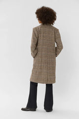 Culture Cabrine Coat - Toffee Check