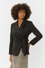 Culture Erin Wrap Blazer - Black