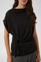 Culture Philla SS Blouse - Black