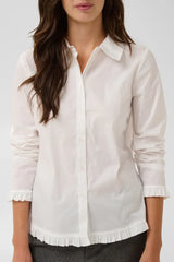 Culture Margi Antoinett Frill Shirt - Gardenia