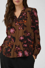 Culture Violeeta Greece Blouse - Brown/Pink