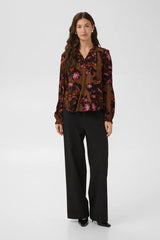 Culture Violeeta Greece Blouse - Brown/Pink