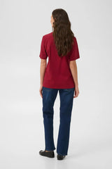 Culture Bree Gith Sequin T-shirt - Biking Red