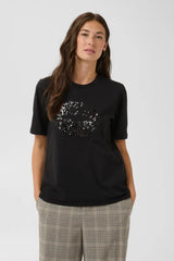Culture Bree Gith Sequin T-shirt - Meteorite